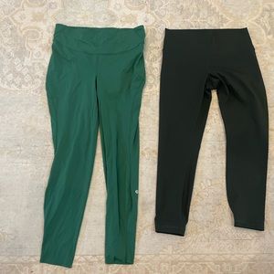 2 pairs Lululemon size 12 leggings